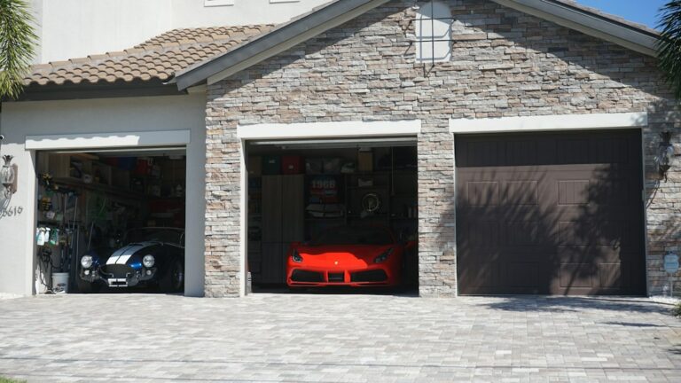 Residential garage on a single family home, a common site of unpermitted conversions