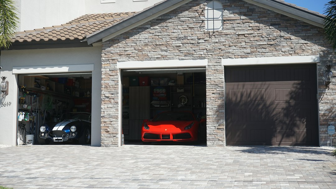 Residential garage on a single family home, a common site of unpermitted conversions