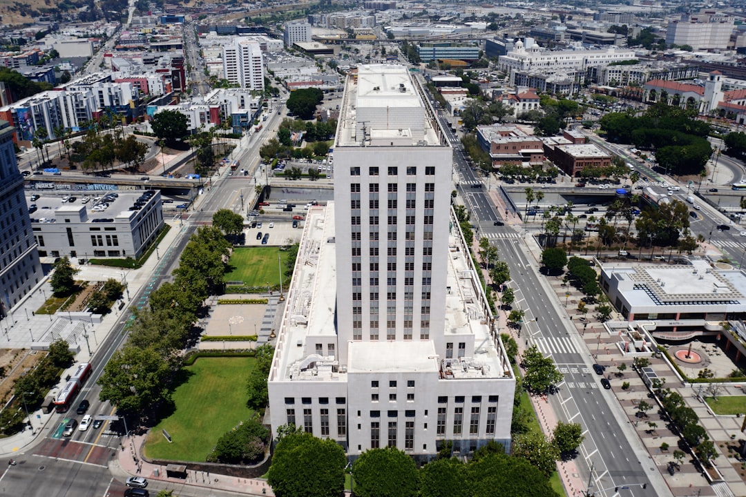 Courthouse building in the Los Angeles civic center, where county probate matters are heard