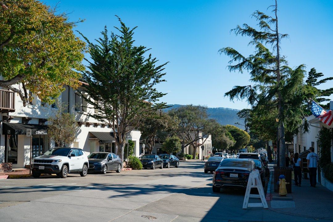 Historic Old Town street in Covina, California