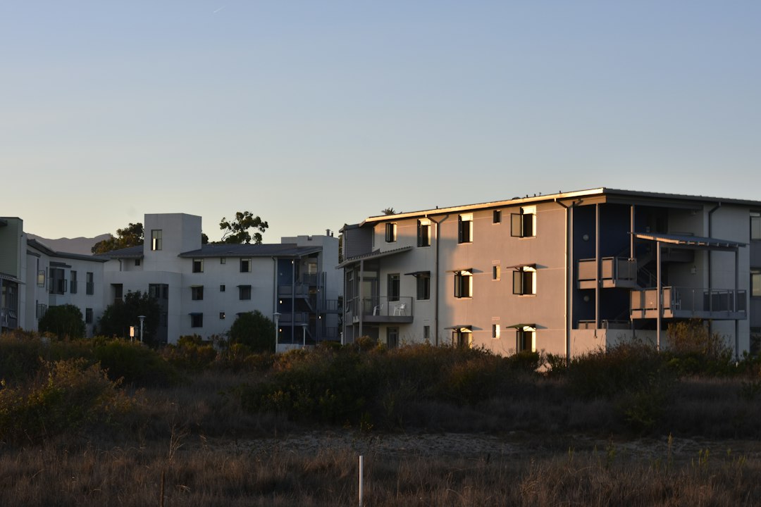 Residential and industrial buildings in Commerce, California